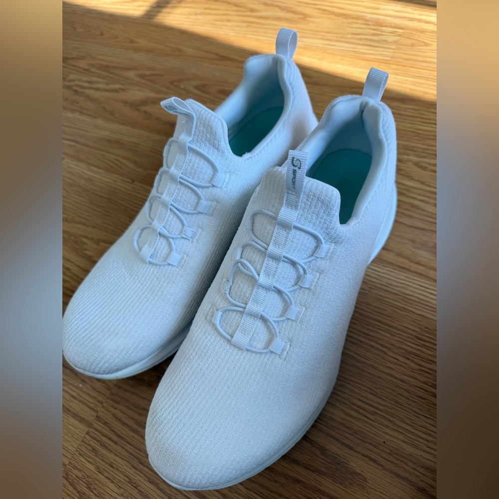 Skechers Slip In White Shoes womens 11 - Picture 6 of 8